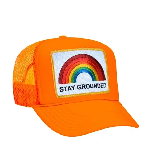 NWT Aviator Nation Stay Grounded Trucker Hat - Picture 1 of 4